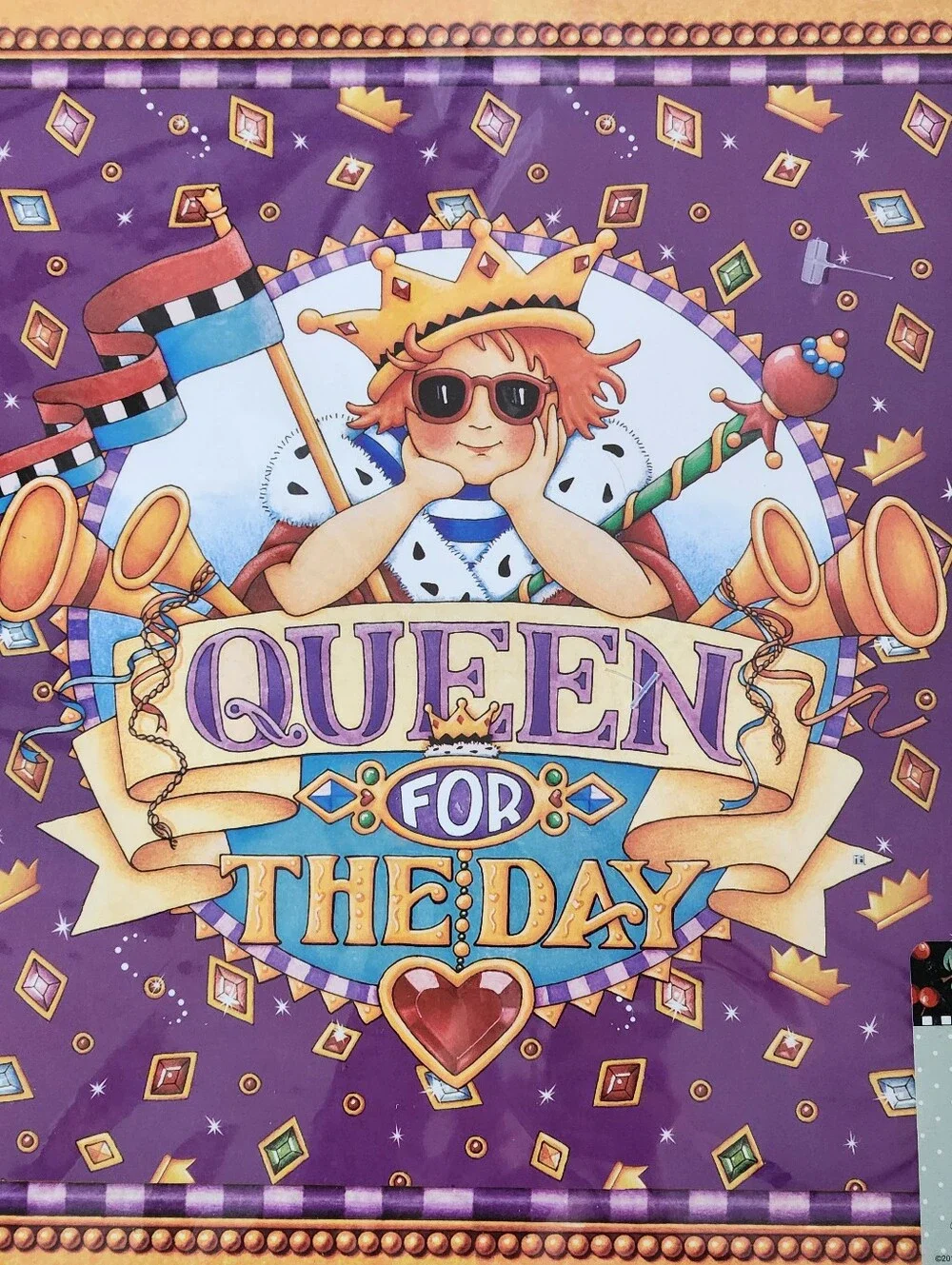 Vintage Mary Engelbreit Queen For The Day Paper Placemats Sealed 6 Count